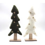 ALBERO IN PANNO C/BASE LEGNO 38X15X5CM