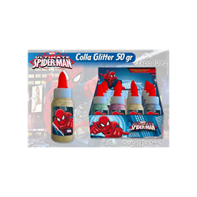 COLLA GLITTER PASTELLO SPIDERMAN 50GR