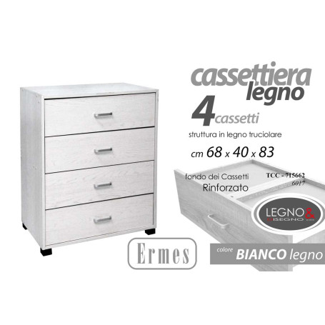 CASSETTIERA 4 CASS.ERMES 68X40X83