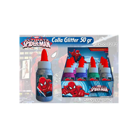 COLLA GLITTER METALLICI SPIDERMAN 50GR