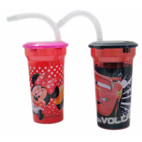 BICCHIERE PL. DISNEY C/CANNUCCIA 400ML