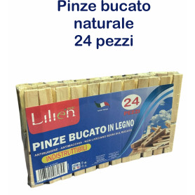 MOLLETTE BUCATO LEGNO ELEFANTE PINO 24PZ
