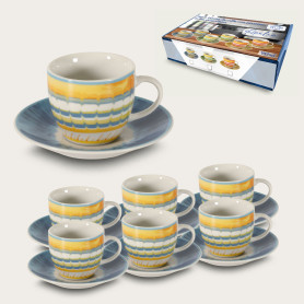 SERVIZIO CAFFE' APULIA 6 TAZZE C/PIATTO