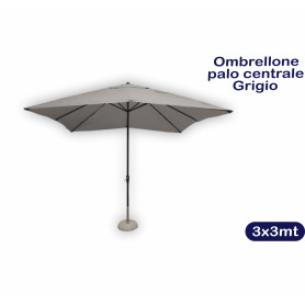 OMBRELLONE 3X3MT GRIGIO