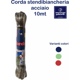 CORDA STENDIBIANCHERIA ACCIAIO 10MT