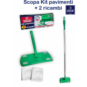 SCOPA KIT PAVIMENTI +2 RICAMBI