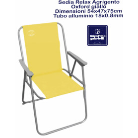 SEDIA RELAX AGRIGENTO ACC/OXF GIALLO