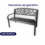 PANCHINA DA GIARDINO 128X70X86