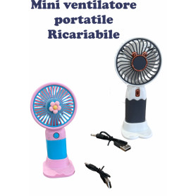 VENTILATORE PORTATILE RICARICABILE
