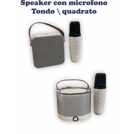 SPEAKER C/MICROFONO TONDO/QUADRATO