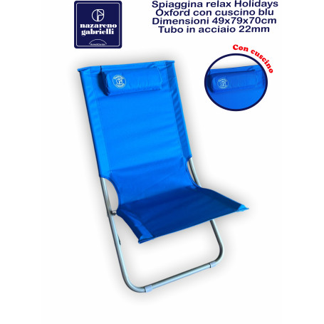 SPIAGGINA RELAX HOLIDAY C/CUSCINO BLUE