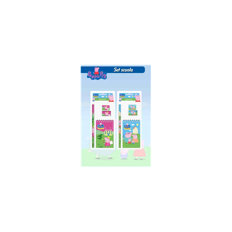 SET 4PZ DISEGNO PEPPA PIG