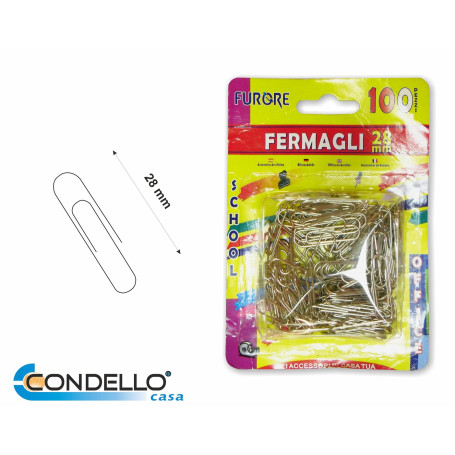 FERMAGLI 28MM.-100PZ.