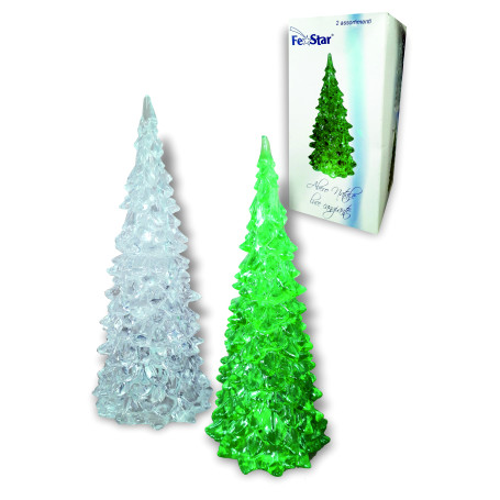 ALBERO NATALE C/LUCE 17CM ASS