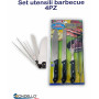 SET 4PZ UTENSILI BARBECUE