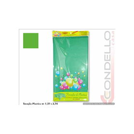 TOVAGLIA PLASTICA 1.37X2.74 VERDE MELA