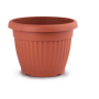 VASO TONDO FIORI TERRACOTTA 12CM