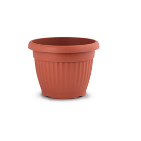 VASO TONDO FIORI TERRACOTTA 14CM