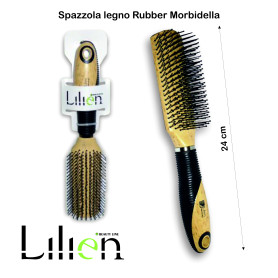 SPAZZOLA LEGNO RUBBER MORBIDELLA