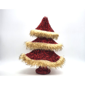 ALBERO NATALE C/PAILETTES 30X23X12 ASS.