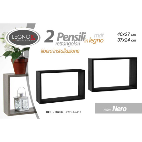 PENSILI RETTANG.COLOR NERO 2PZ 40/37