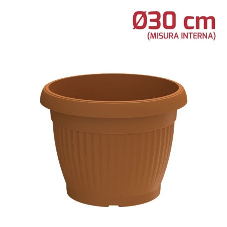 VASO GAIA D.30CM TERRACOTTA