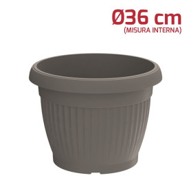 VASO GAIA D.36CM GRIGIO