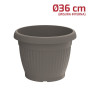 VASO GAIA D.36CM GRIGIO