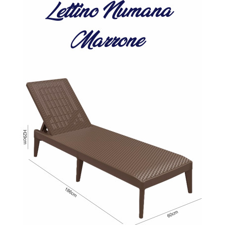 LETTINO NUMANA MARRONE