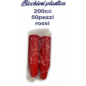 BICCHIERI 200CC 50PZ ROSSI