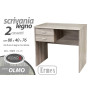 SCRIVANIA 2 CASSETTI ERMES 80X40X76 OLMO