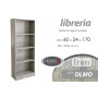 LIBRERIA ERMES 60X24X170 OLMO