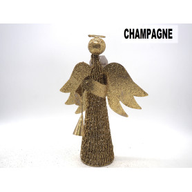 PUNTALE ANGELO METALLO CHAMPAGNE H.30CM