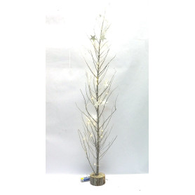 ALBERO RAMI SBIANCATI SU BASE H.110CM