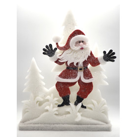 PAESAGGIO OVATTA NEVATO C/B.NATALE ROSSO