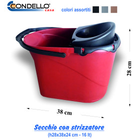 SECCHIO C/STRIZZATORE 16 LT