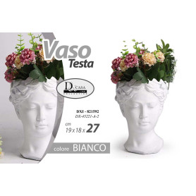 VASO TESTA BIANCO 19X18X27