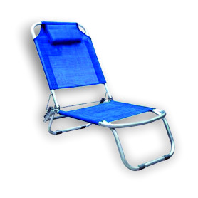 SPIAGGINA ALLUMINIO C/CUSCINO  3 POS.
