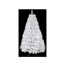 ALBERO ABETE BIANCO H.150CM BASE METALLO