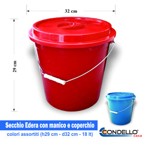 SECCHIO EDERA 18LT C/COPERCHIO