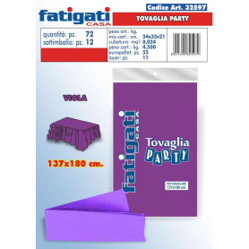 TOVAGLIA PARTY VIOLA 137X180CM