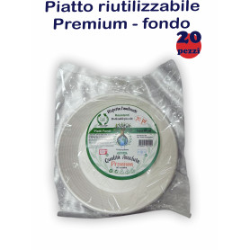 PIATTO RIUTILIZZ.PREMIUM FONDO 20PZ
