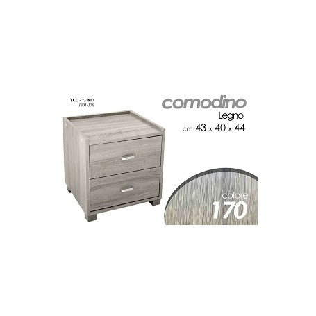 COMODINO ERMES 43X40X44 LEGNO