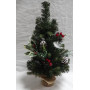 ALBERO NATALE H.50CM B.JUTA C/BACCHE ROS