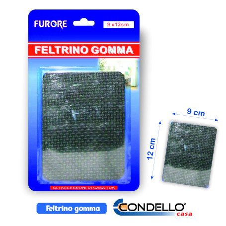 FELTRINO GOMMA CM.9X12