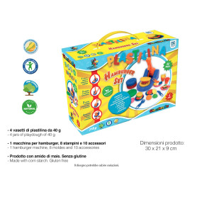 PLASTILINA SET HAMBURGER 23PZ